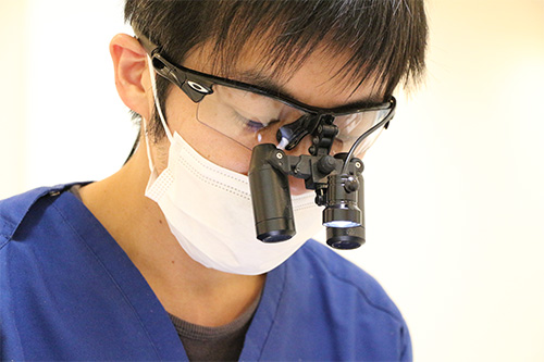 瑞江の歯医者ゆう歯科医院の8倍の拡大鏡